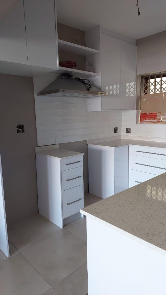 Real fitted cupboard hardware in a CDC Projects installation